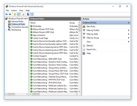 Image result for Windows Firewall Outbound Rules