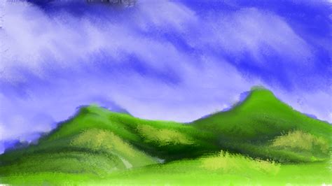 Wallpaper Hill Drawing at Loriann Day blog