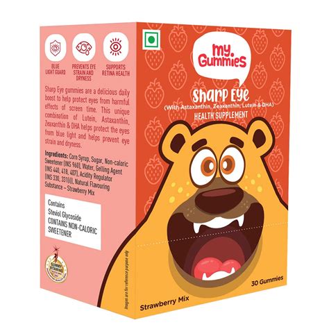 Body First My Gummies - Sharp Eye Gummies for Kids with DHA, Lutein ...