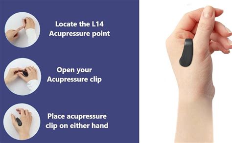 Sugar Control LI4 Acupressure Point Clip, Headache, Migraine Relief ...