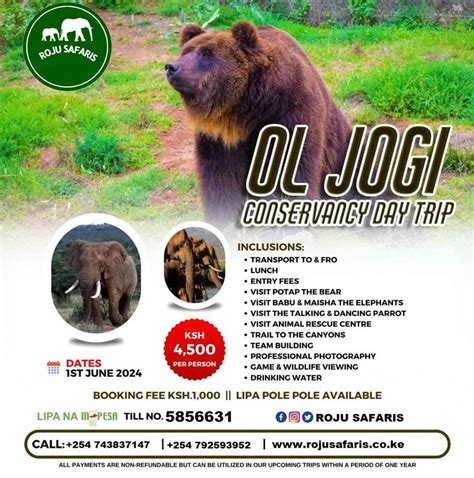 OL JOGI CONSERVANCY DAY TRIP, Online event, Nairobi, Kenya, 1 June 2024 ...