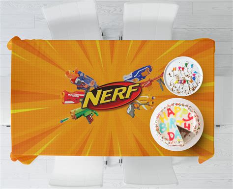 Nerf Theme Cake Tablecover | Birthday Party Decorations Online – Party ...