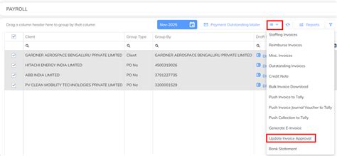 Invoice Approval Process - Draft Invoice Process : StaffingGo Support