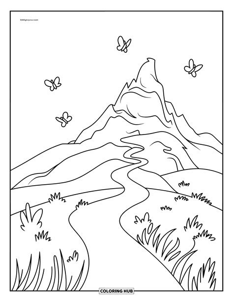 200+ Mountain Coloring Pages for Kids & Adults (Free Printable PDFs)