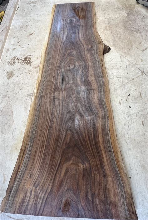 Walnut Wood Slab 49 1/2" x 19 1/4" x 1 1/2" | Live Edge | Kiln Dried ...