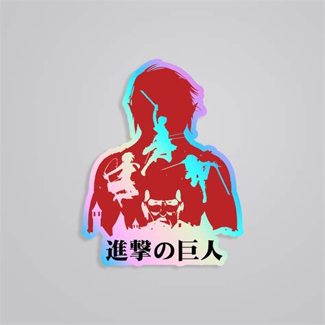Shingeki no Kyojin Survey Corps AOT Anime Holographic Sticker – Join ...