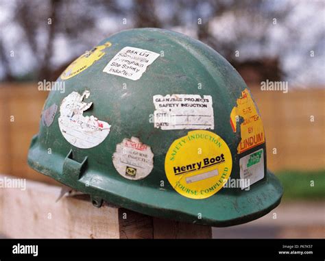 Hard Hat Covered In Stickers at Garry Richmond blog