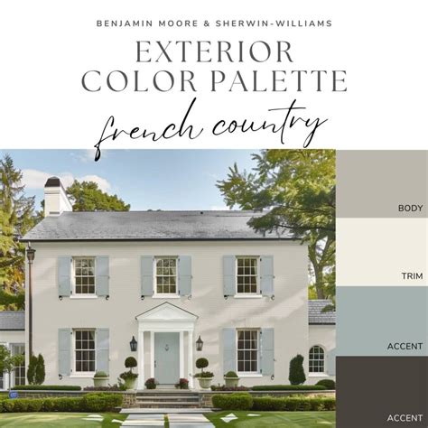 Exterior Color Palette - French Country – Welsh Design Studio