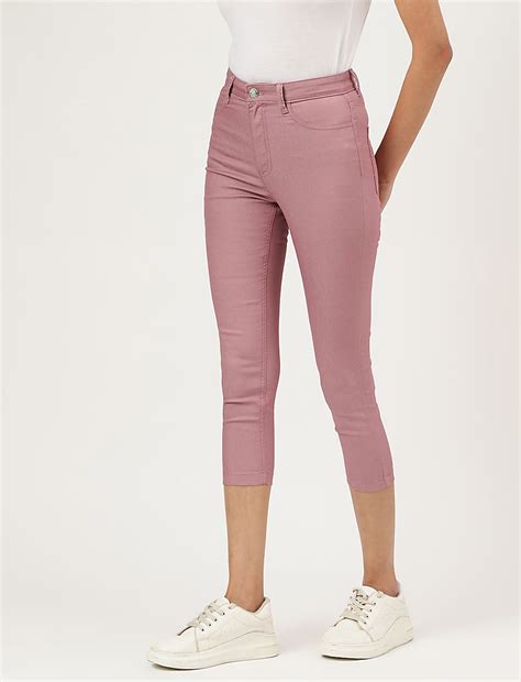 Buy Cotton Mix Plain Slim Fit Jeggings at Marks & Spencer