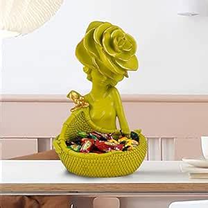 Buy ZART Lady with Basket Showpiece for Home Decor Showpiece & Office ...