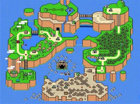 The entire Super Mario World map : r/gaming