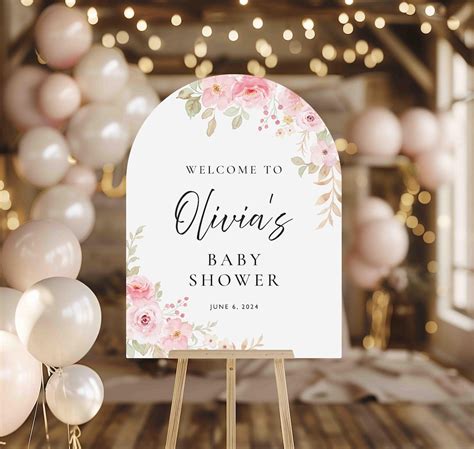 Acrylic Baby Shower Welcome Sign | Custom Baby Shower Sign | Personalized Baby Shower Sign ...