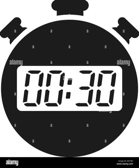 The 30 seconds, minutes stopwatch icon. Clock and watch, timer ...