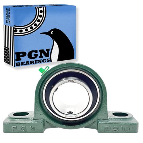 Pillow Block Bearing 2" Bore - Mounted Chrome Steel Bearings, Pack of 1 ...