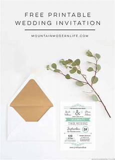 Free Printable Wedding Invitation Template by Free Wedding Invitation Template Mountainmodernlife Free Printable Wedding Invitation Template