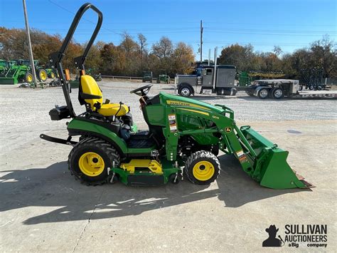 2019 John Deere 1025R MFWD Compact Utility Tractor W/Loader & Mower ...