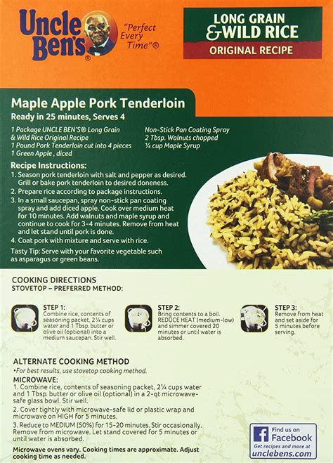 Uncle Ben's Long Grain & Wild Rice Original Recipe Value Pack - 36 oz (6 oz x 6) | 6 Count Pack ...