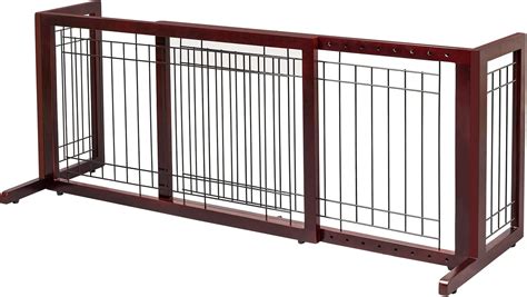 Buy Bonnlo Free Standing Pet Gates for Dogs Indoor Dog Fence, Solid ...