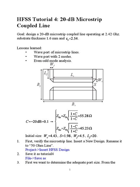 Image result for Hfss Microstrip Line Example