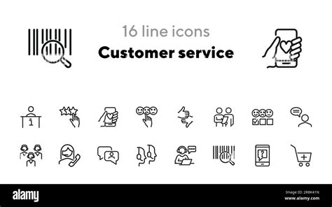Customer Service Line Drawing Icon 的图像结果