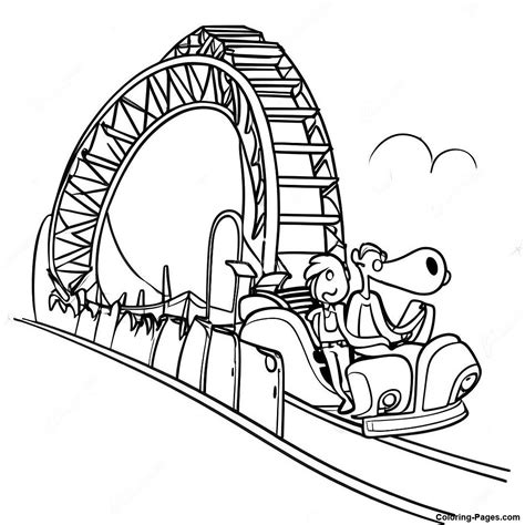 Phineas And Ferb Building A Rollercoaster Coloring Page | Coloring ...