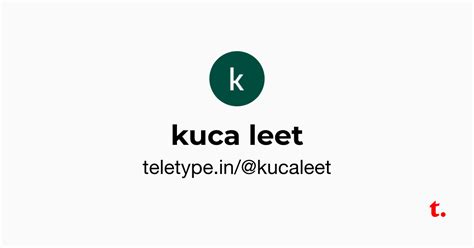 kuca leet — Teletype
