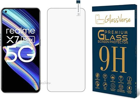 GlassVerse 9H Tempered Glass For Realme X7 Max 5G Smartphone(Pack Of 1 ...