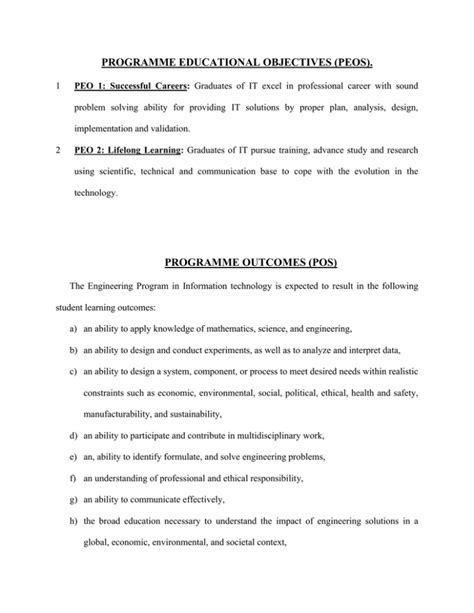 Programme Outcome 的图像结果