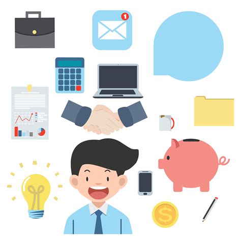 Business Objects flat icons vector collection 620705 Vector Art at Vecteezy