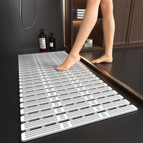 Amazon.com: XIYUNTE Shower Mat Non Slip Bath Mat for Tub - 36 x 16 Inch ...