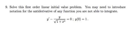 Image result for First Order Initial Value Problem