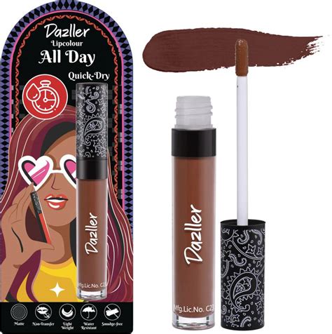 Dazller All Day Lipcolour, Ultra Intense Matte,Smudge-Proof ...
