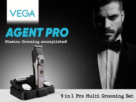 VEGA 9 in 1 Pro Multi Grooming Trimmer for Men, (VHTH-32) Trimmer 150 ...
