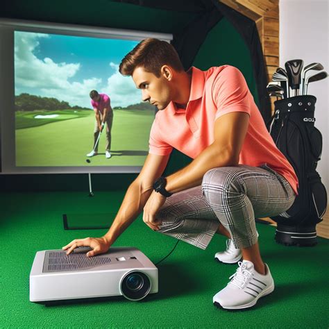 Image result for Cheap Golf Simulator Projector Setup