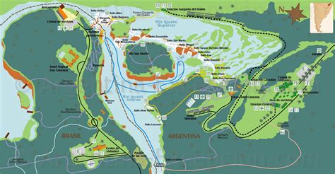 Iguazu Falls Argentina Map