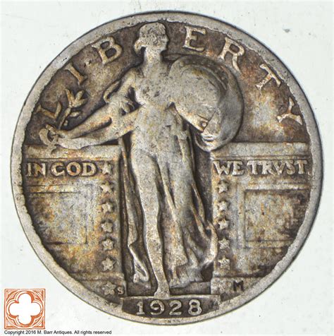 25c *Mint Marked* 1928-S Standing Liberty Quarters | Property Room