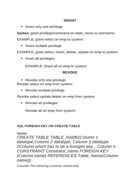 Image result for Creation Table SQL Foreign Key