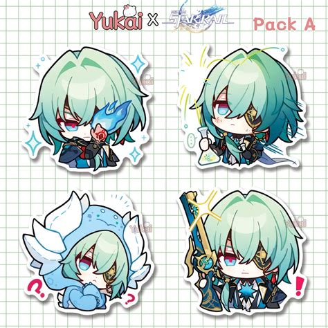 Anaxa Honkai Star Rail (HSR) Premium Stickers - Waterproof Anime ...