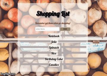 JavaScript Shopping List 的图像结果