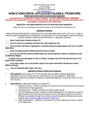 mobile home rental agreement Forms and Templates - Fillable & Printable ...