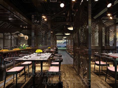 杭州余杭区300平方中餐厅装修设计-专业中餐厅设计案例 - 博妍装饰