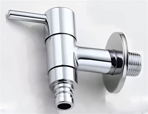 NEW WARE® Stainless Steel Washing Machine Tap Nozzle Bib Cock Tap for ...