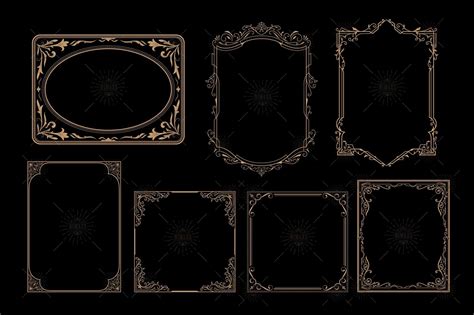 Vintage Frame Border Label Retro Engraving Antique SVG EPS PNG - Etsy ...