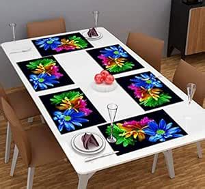 Buy Weavers Villa PVC Printed Placemats Table Mat/Fridge Mat ...