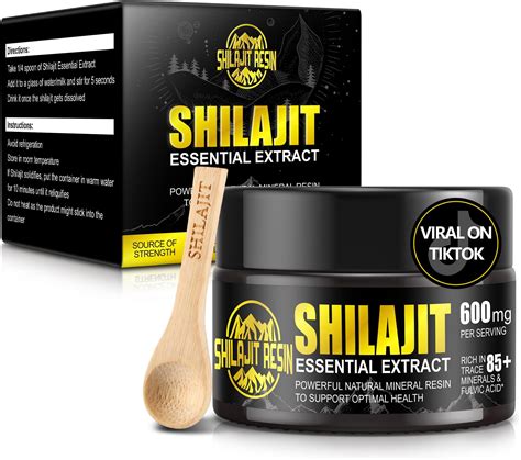 Amazon.com: BIYODE Shilajit Pure Himalayan Organic Shilajit Resin - 600mg Gold Grade Shilajit ...