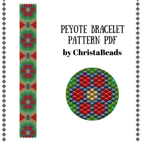 Kits & How To Jewelry & Beauty Peyote bracelet pattern PDF #5 Bead ...