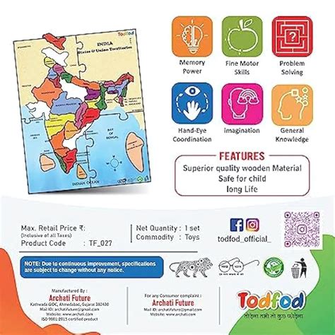 Wooden India Map States Jigsaw Puzzles – Don't Cry