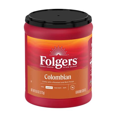 Buy Folgers Colombian Ground Coffee, Medium Roast, 9.6 oz from Dollar ...