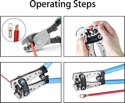 Buy Solsop Battery Cable Crimping Tool Kit from AWG 1/0-8 with 60PCS ...