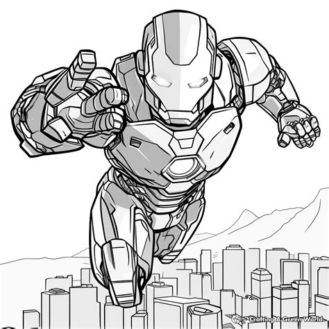 Iron Man Coloring Sheet - Jenny Printable